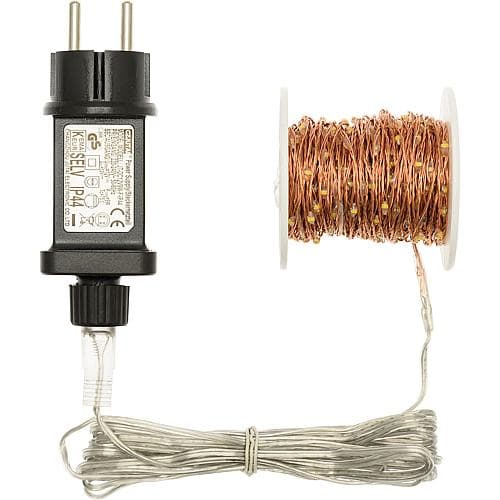 Guirlande lumineuse ULM à LED 500 LED blanc chaud 45415 couleur cuivre