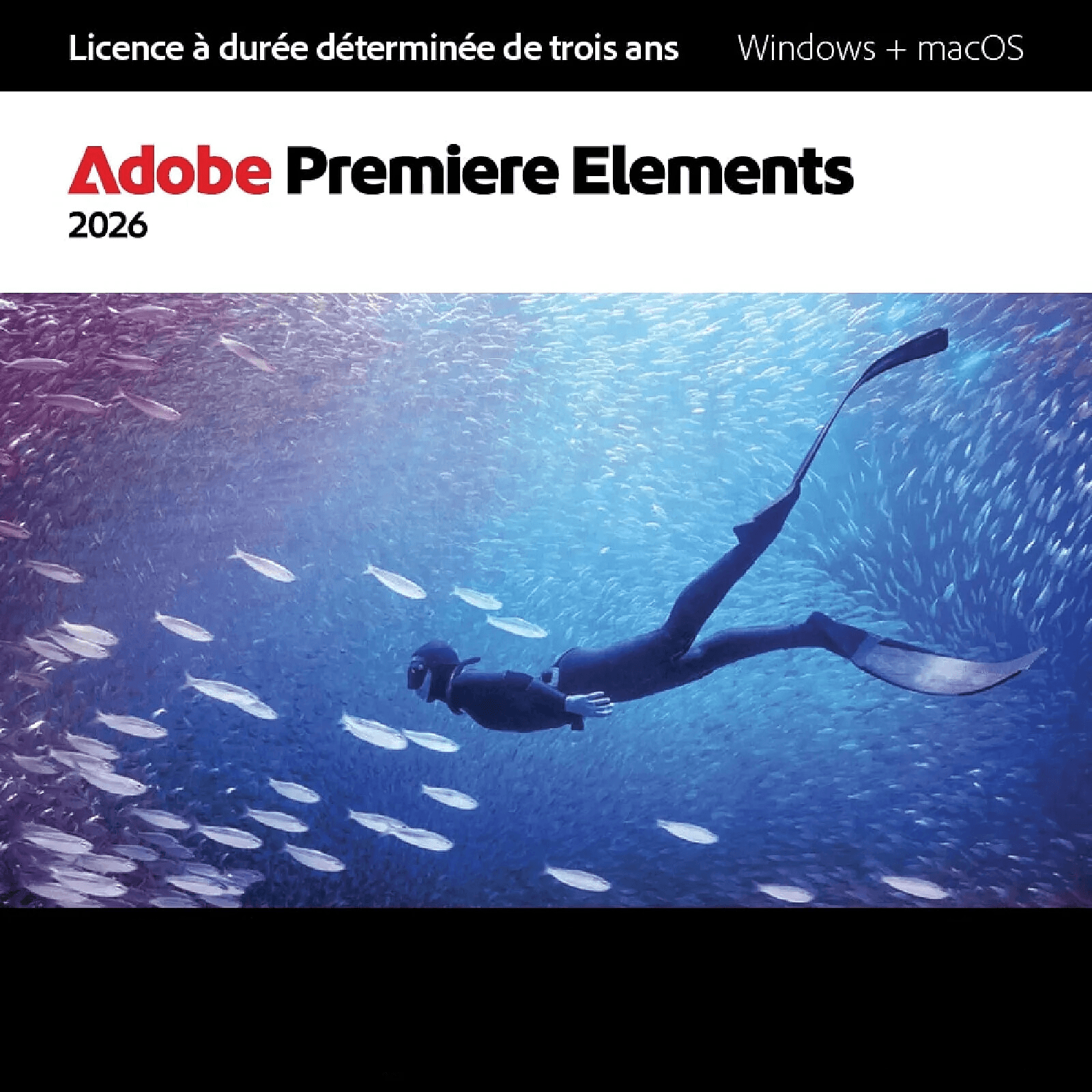 Adobe Premiere Elements 2026 | 2 PC ou MAC | 3 Ans | Téléchargement