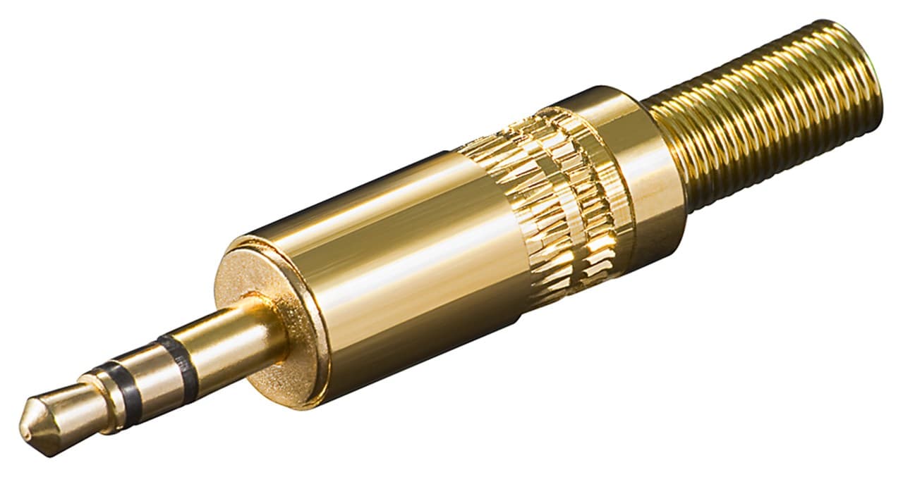 Fiche jack Goobay - 3,5 mm - stéréo - Fiche jack 3,5 mm (3 broches, stéréo)