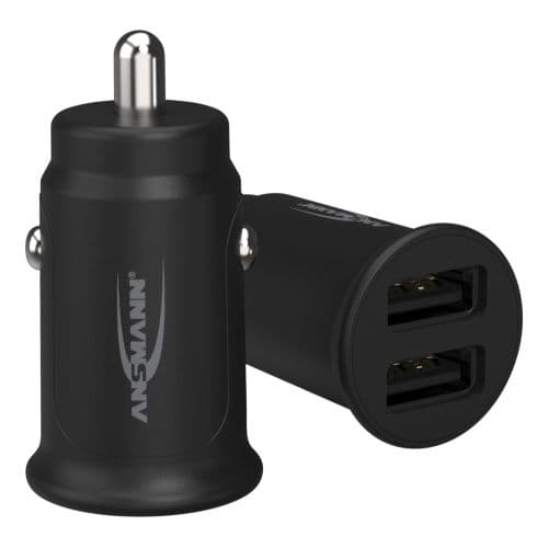 Chargeur de voiture USB Ansmann CC212, 2 ports de charge USB, 12 W