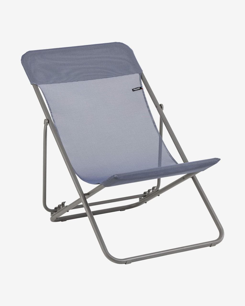 Chaise pliante Lafuma Mobilier Maxi Transat Batyline bleu lointain